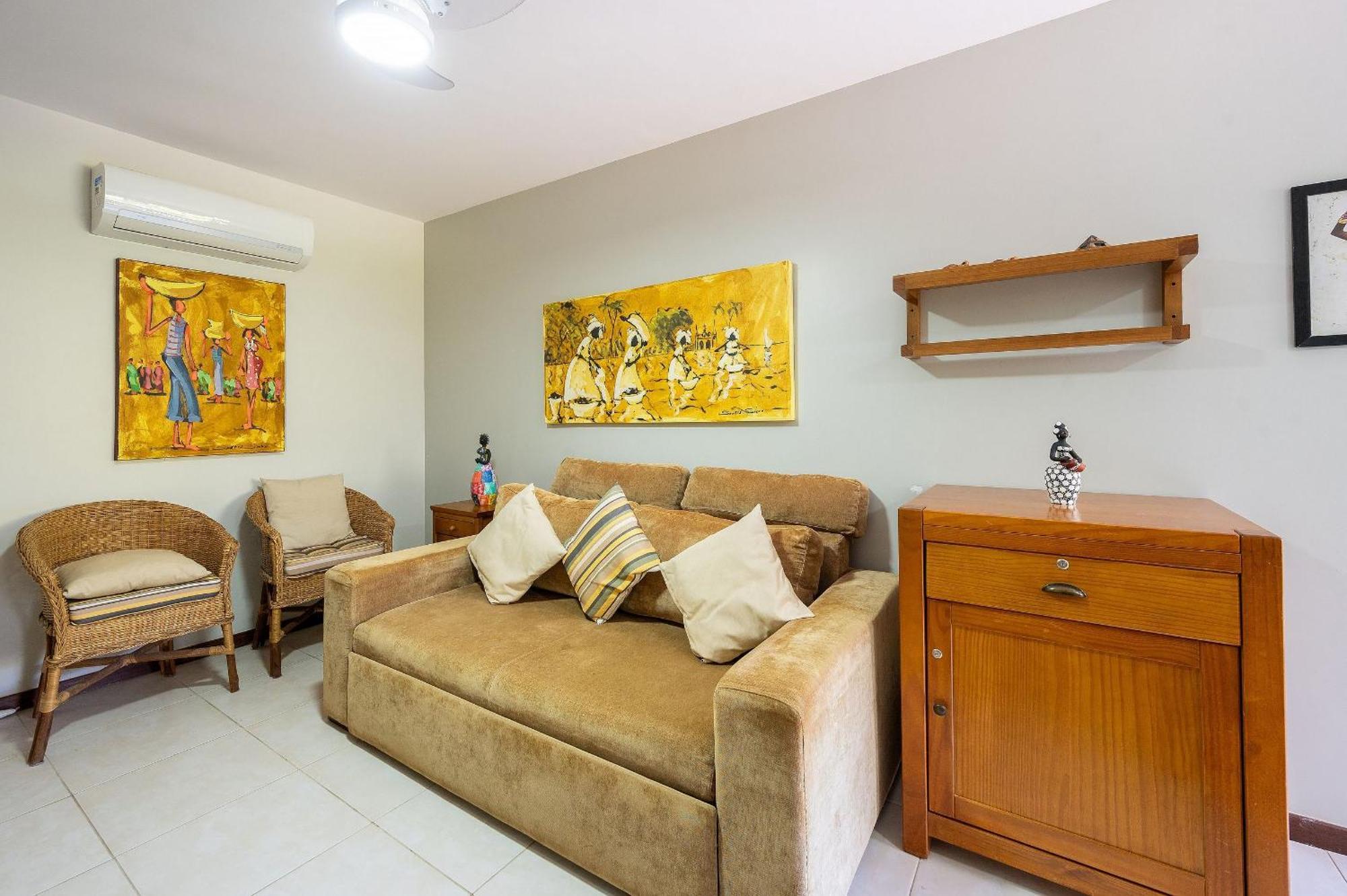 Moderno 1 Quarto Dentro Da Vila Praia do Forte Luaran gambar
